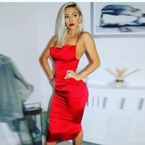 Valentine’s Day Dress🔥Satin midi